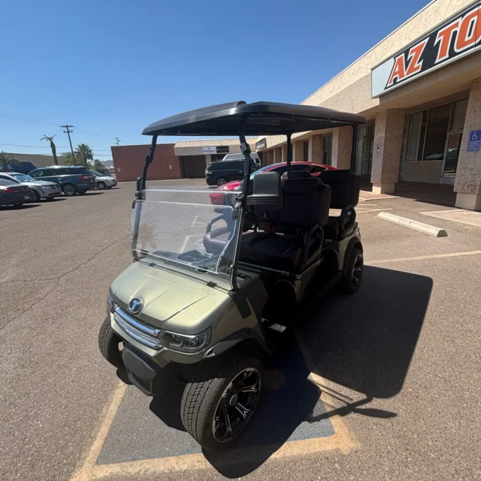2026 Tara Summit Air 4 Road green lithium golf cart with golf-bag attachment, stock 1328