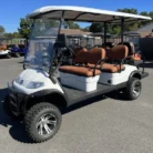2023 Elite Alset EV6L Crystal Pearl White six-passenger LSV