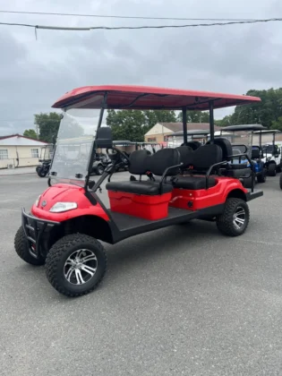 2024 Elite Alset EV6L Fire Red six-passenger LSV