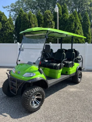 2023 Elite Alset EV6L Custom Margarita Green six-seat 48V LSV