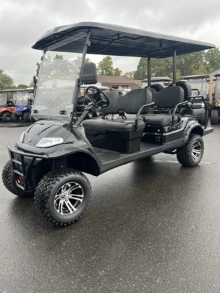 2024 Elite Alset EV6L Vanta Black Metallic six-passenger 48V LSV