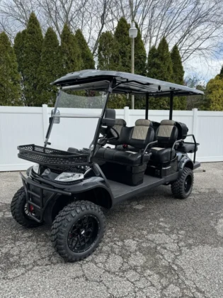 2023 Elite Alset EV6L Vanta Black Loaded six-passenger lithium LSV