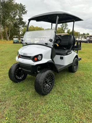 2025 E-Z-GO Express S4 Gas golf cart in Stardust, stock 3643460