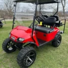2019 E-Z-GO TXT Gas golf cart in Flame Red, stock 3417211
