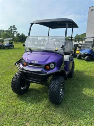 2025 E-Z-GO S4 golf cart in Plum Purple, stock 3639855
