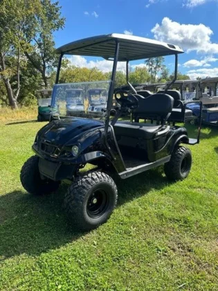2017 E-Z-GO TXT Electric golf cart in Black, stock 3246723