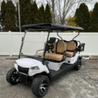 2025 Honor LSV G1 Bright White 4+2 with Black wheels and Tan upholstery