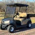 2018 Club Car Tempo electric maintenance cart in Platinum with cargo box
