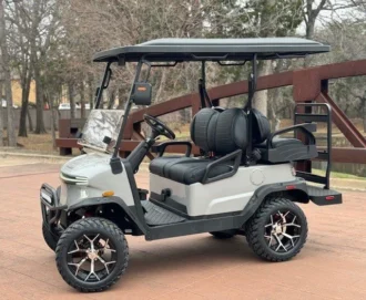 2025 Denago Nomad XL lifted lithium golf cart in Grey
