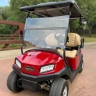 2020 Club Car Tempo Red four-passenger electric golf cart