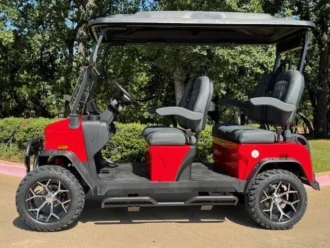 2025 Denago Rover XL Scarlet lifted lithium golf cart serial 027242