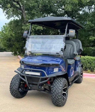 2025 Denago Rover XL Blue lifted lithium golf cart