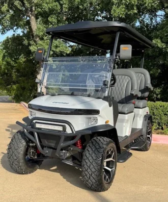 2025 Denago Rover XL Gray lifted lithium golf cart VIN 7XBADABAXSA020842