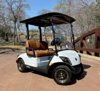 2024 Yamaha Drive2 gas golf cart in White