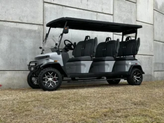 2025 Denago Rover XXL Grey 160Ah lithium six-passenger golf cart
