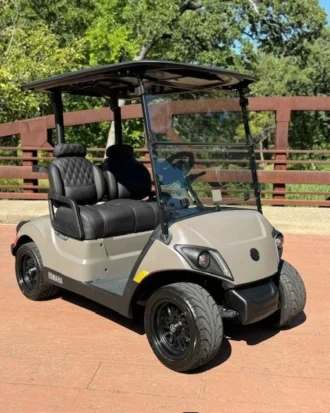 2024 Yamaha Drive2 Matte Titan PowerTech AC electric golf cart
