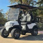 2026 Atlas four-passenger lifted White 105Ah lithium golf cart serial 4L012611-003740