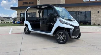 2026 Club Car CRU Metallic Pearl Specter White serial FZ2605-726648, duplicate listing and battery specifications require verification