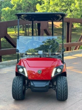 2026 Yamaha Drive2 Coral Red 105Ah lithium golf cart serial J5C-400364