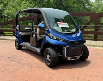 2025 Club Car CRU Blue electric vehicle VIN FL2507-637017