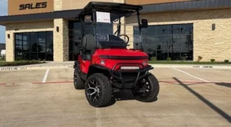 2026 Denago Nomad XL Plus Scarlet lifted lithium golf cart VIN 7XBABAAB9SA105137