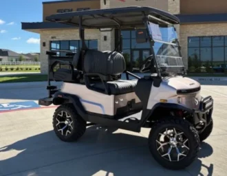 2026 Denago Nomad XL Plus Champagne lifted lithium golf cart VIN 7XBABAABXSA102585