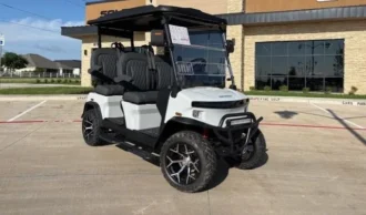 Denago Rover XL White lifted lithium golf cart VIN 7XBADABA5SA021672, model year requires verification