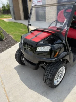 2024 Club Car Onward Black and Red gas golf cart VIN BS2440-599360