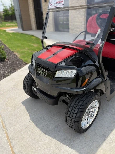 EMT-24200-001-front2-12-1.webp 2024 Club Car Onward Black and Red gas golf cart VIN BS2440-599360