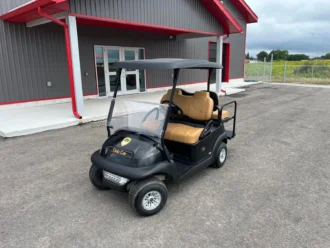 2016 Club Car Precedent four-passenger 48V electric golf cart with Executive Scotch seats