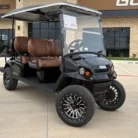 2025 E-Z-GO Express S6 ELiTE Black lifted lithium golf cart VIN 3653892
