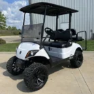 2021 Yamaha Drive2 EFI Quietech lifted four-passenger gas golf cart