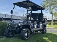 2025 Evolution D5 Maverick 4+2 Plus Arctic Grey six-passenger lithium golf cart