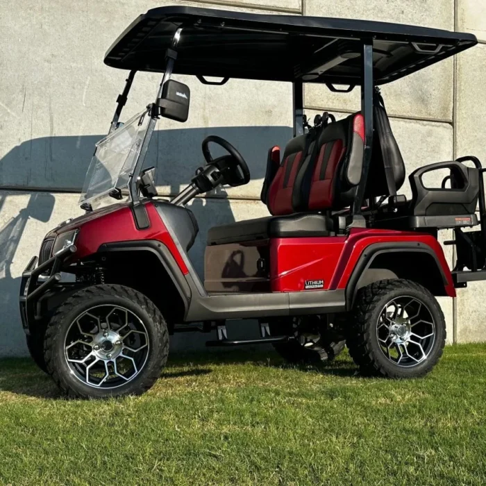 EMT-24805-001-imgi_3_image-94-1.webp Evolution D5 Maverick 2+2 Plus Flamenco Red lifted lithium golf cart serial EV-BE0232226