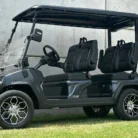 Evolution D5 Ranger 4 Plus Gray non-lifted four-passenger lithium golf cart