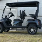 Evolution D5 Maverick 4 Plus Gray lifted four-passenger lithium golf cart