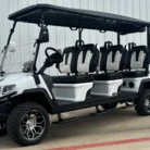 Evolution D5 Maverick 4 Plus Black lifted four-passenger lithium golf cart