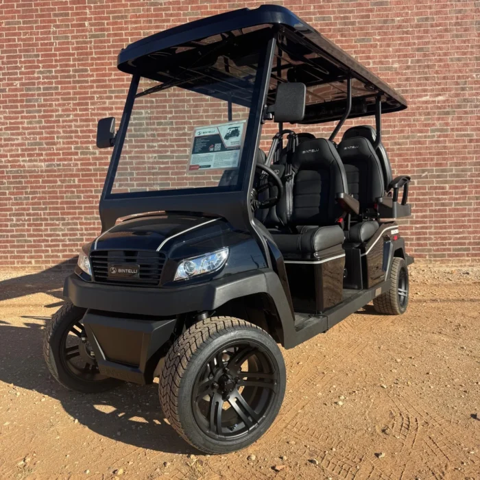 2026 Bintelli Beyond 4 Black lithium golf cart stock EMT-24865