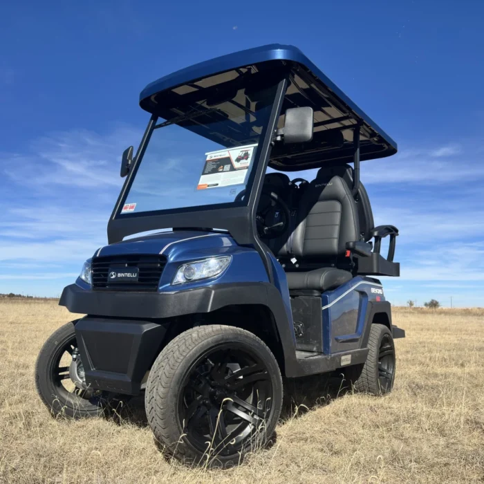 2026 Bintelli Beyond 4 Navy Blue lithium golf cart stock EMT-24871