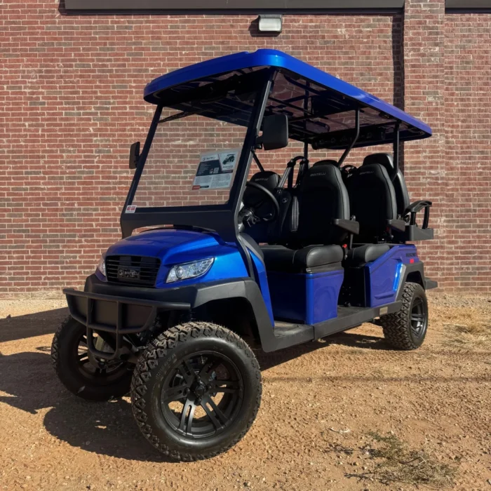 2026 Bintelli Beyond 6 Lifted Blue lithium golf cart stock EMT-24879