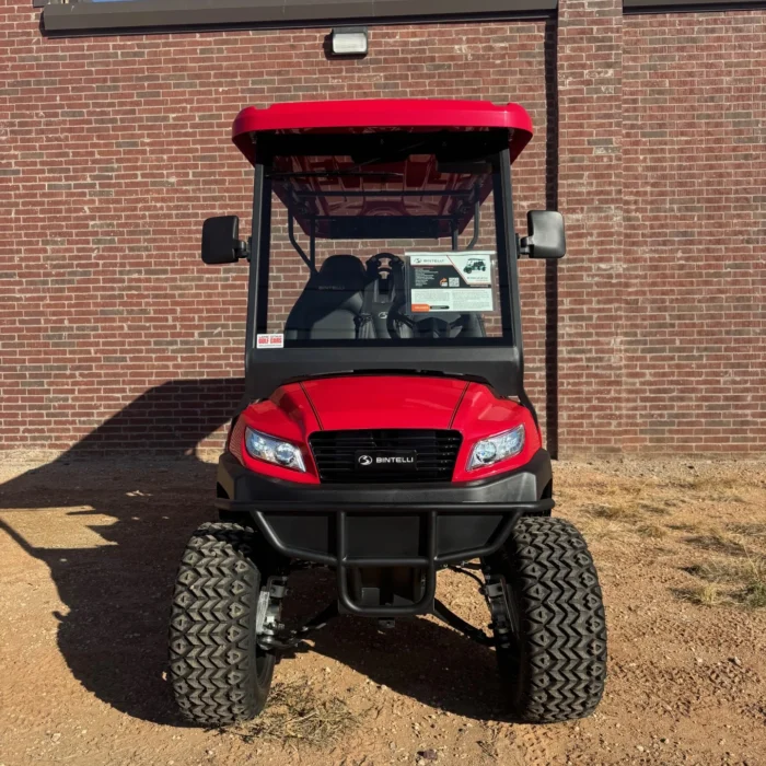 2026 Bintelli Beyond 6 Lifted Red lithium golf cart stock EMT-24883