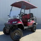 2025 ICON i40L Red lifted golf cart stock EMT-24885, battery chemistry requires verification