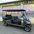 2025 Evolution Carrier 6 Plus Pearl White six-passenger lithium golf cart stock EMT-24895
