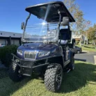2025 Evolution D5 Maverick 2+2 Plus Mediterranean Blue lifted lithium golf cart stock EMT-24901
