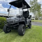2025 Evolution D5 Maverick 2+2 Arctic Grey lifted four-passenger lithium golf cart stock EMT-24907
