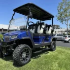2025 Evolution D5 Maverick 4 Portimao Blue lifted four-passenger lithium golf cart stock EMT-24911