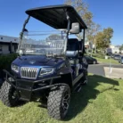 2025 Evolution D5 Maverick 4 Plus Black Sapphire lifted lithium golf cart stock EMT-24918