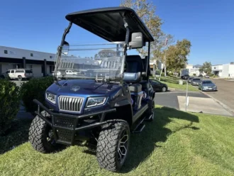 2025 Evolution D5 Maverick 4 Plus Black Sapphire lifted lithium golf cart stock EMT-24918