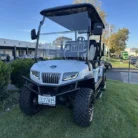 2025 Evolution D5 Maverick 4 Plus Pearl White lifted lithium golf cart stock EMT-24920