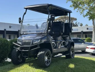 2025 Evolution D5 Maverick 4 Plus Arctic Grey lifted lithium golf cart stock EMT-24933